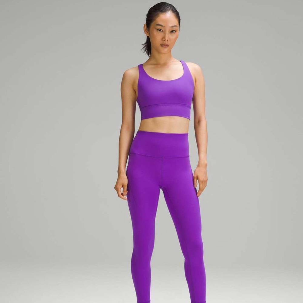 Lululemon Energy Longline Bra in Atomic Purple